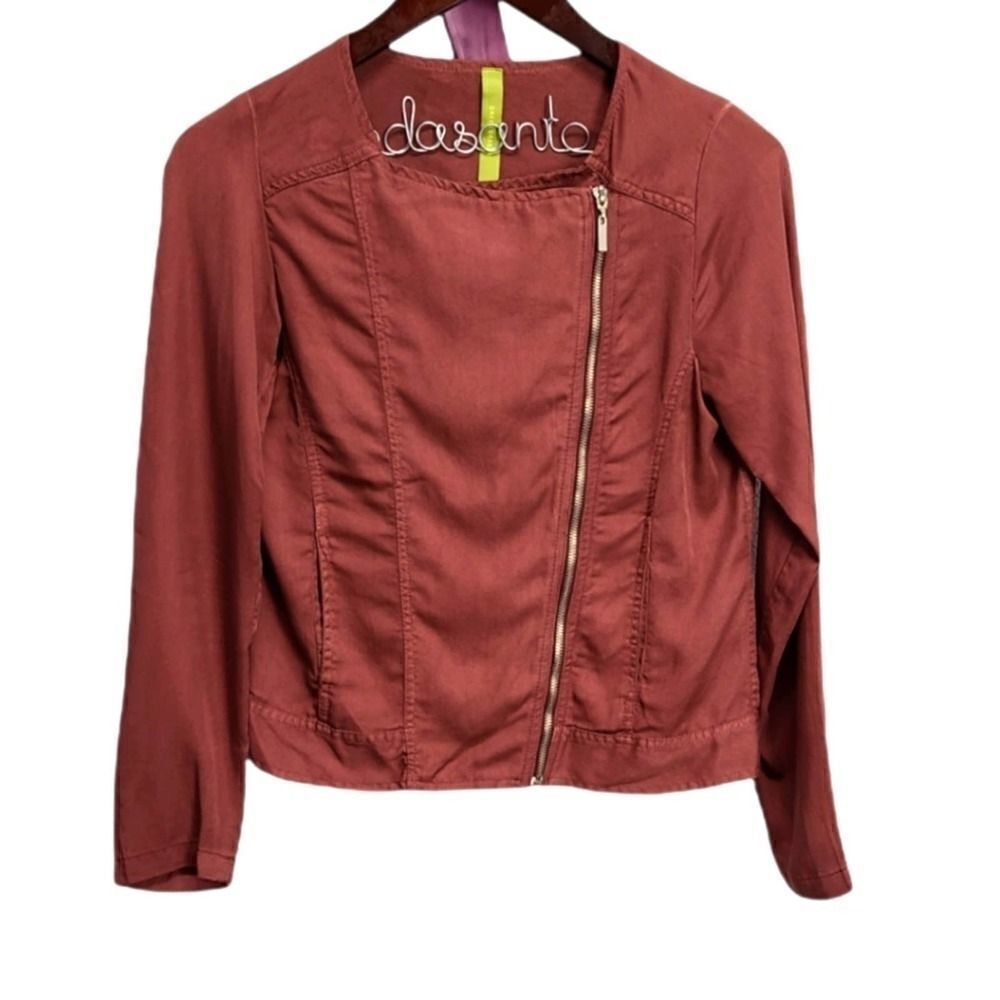 Green‎ Dragon Zip Up Terracotta Jacket Size Small